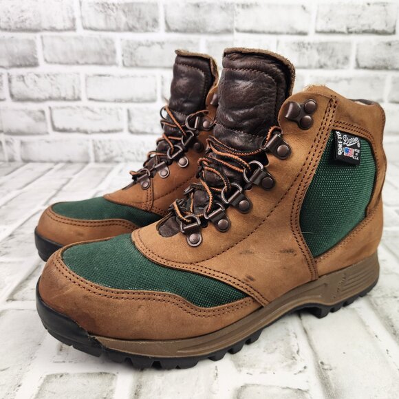 Vtg 1990 Danner Cross Hiker GTX Women's Sz 8.5 Brown Leather Trail Boots US Made - Picture 3 of 12